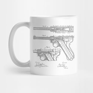 Gun Design vintage patent drawing Mug